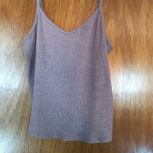 Ribbed rose colored tank